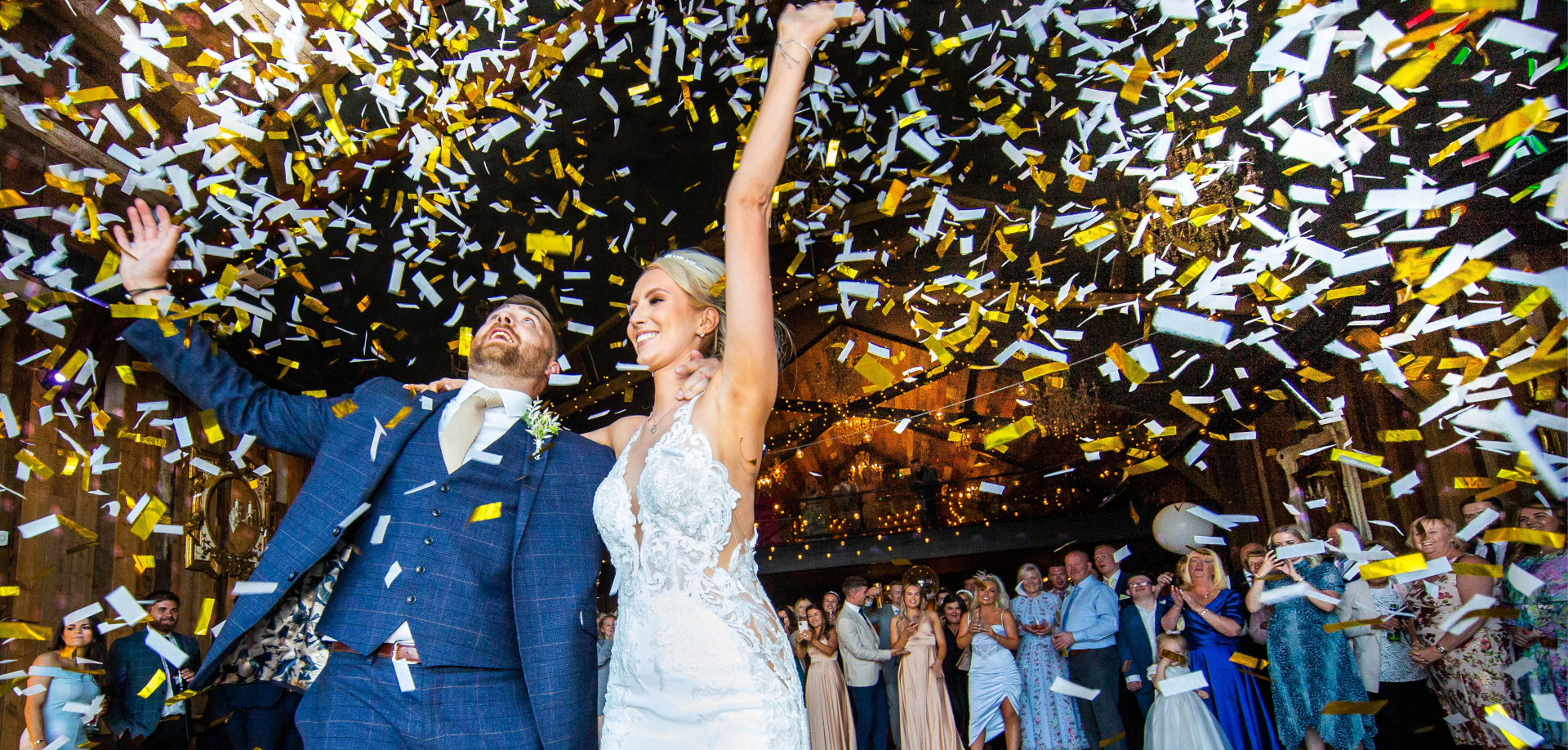 Ticker tape - Peter Rollings Photography, weddings, family portraits, studio and professional